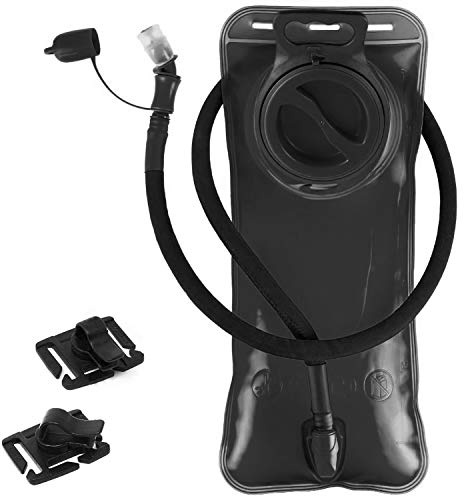 Trinkblase 2 Liter, auslaufsicherer Wasserbehälter mit isolierter Hülle, BPA-frei, militärische Wasseraufbewahrung, Trinkrucksack, , ideal für Radfahren, Wandern, Camping, Jagd, Laufen