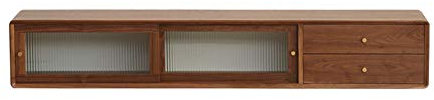 Floating Shelf Wall Mount TV Cabinet Storage Shelf Decorative Box, Background Shelf for Wall-Mounted DVD/Blu-ray Player, Satellite TV Box, Cable Box/A / 160cm