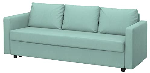 Soferia Sofabezug Kompatibel Mit Friheten 3er Bettsofa Sofaüberzug Sofaüberwurf Sofaschoner Kunstleder Lederoptik Wasserabweisend Pflegeleicht Antiallergisch Eco Leather Grün