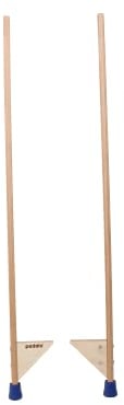 Pedalo® Stelzen 118 cm I verstellbare Holzstelze I Antirutsch-Gummifüße I Gleichgewicht I Spaß