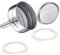 Saraoriginalshop Juego de 2 Guranizioni 1 filtro 1 embudo de recambio universales para cafetera compatibles con Bialetti, compatibles con Pedrini y otros, disponibles en 4 tamaños (2 tazas)