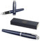 Parker IM Core Füllfederhalter mit Gravur | Premium Stift | Geschenkbox | blaue Tinte | personalisiertes Geschenk | Namen | graviert | Füller | Jahrestag | Geburtstag (Matte Blue C.C.)