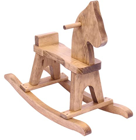 AmishToyBox.com Wooden Rocking Horse, Harvest Stain