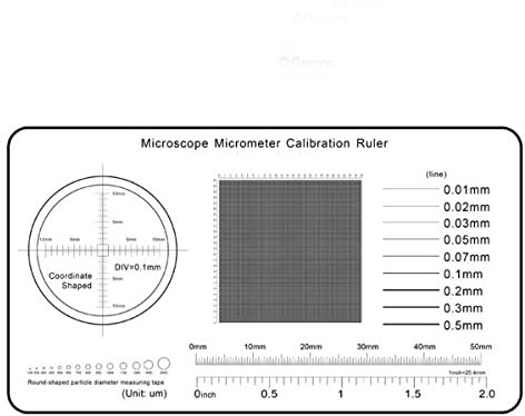XuuSHA microscope accessories kit slide preparation camer 0.1mm Microscope Professional Micrometer Calibration Measurement Soft Ruler Microscope accessories