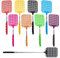 Matamoscas Manual,Matamoscas,8 Piezas de Matamoscas Extensible,Fly Swatter ​Control Manual de Swat Ajustabl Matamoscas Plástico Extensibles Extensión Telescópica Longitud 26-76cm
