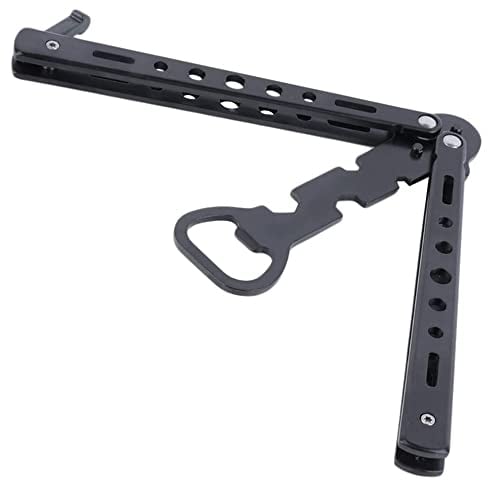 Butterfly Bottle Opener Stainless Steel Beer Bottle Opener Butterfly Knife Style Trainer Tool for Bar Party Beer Lovers