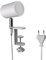 ledscom.de Klemmleuchte WAIKA, Schalter, weiß matt, inkl. LED GU10 Lampe, 450lm warmweiß
