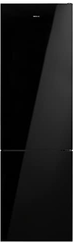 Cecotec Frigorífico Combi 2 Puertas Bolero CoolMarket Combi 366 Black Cristal. 360 Litros, Altura 2 m y 60 cm de Ancho, Bajo Consumo, Sistema Multicooling Total No frost, Puerta de Cristal