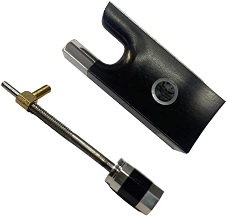 Violine Ersatz Teile Geigenbogen-Frosch Mit Schraube Ebenholz-Bogen-Frosch Für Geigenbogenteile Zubehör Musikinstrument
