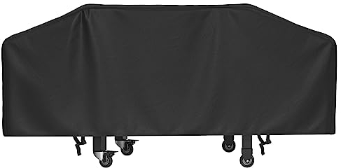 SHINESTAR Grillabdeckung für Blackstone 91,4 cm Grillplatte, passt auch für mehr 4-Brenner Flap Top Grill, wasserdicht, strapazierfähig, lichtbeständig, mit klick-Verschlussriemen, Schwarz