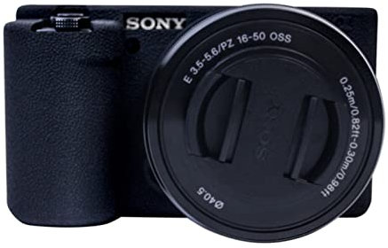 Easy Hood ZV-E10 Camera Case, Soft Silicone Rubber Protective Cover Skin for Sony ZV-E10 ZVE10 Digital Camera, Slim Fit Body Skin DSLR Camera Sleeve Protection (Black)
