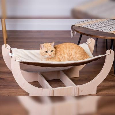 Natural Paradise – Hängematte Iris | Bequeme Hängematte für Katzen oder kleine Hunde (L)