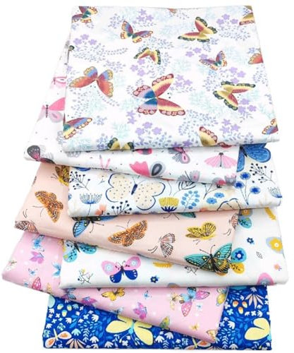 Yurosiay 8 Stück Patchwork Stoffe Tiere Muster Baumwollstoff Stoffpakete Nähstoffe Stoffreste Cartoons Gedruckt Craft Stoffe Waldtiere DIY Baumwolltuch für Nähen DIY Handwerk 2# 50 * 40cm