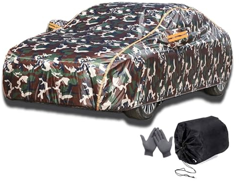 Autoabdeckung für Volkswagen Golf 4, wasserdichte Vollgarage, maßgeschneiderte Autoplane (Aufbewahrungstasche*1 Diebstahlsicherung*1 Handtuch*1 Handschuhe*1)