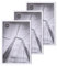 lincoolart Cadre Photo A3 en Bois MDF Blanc avec Verre Acrylique Incassable - Lot de 3 pour Posters, Tableaux et Décoration Murale​