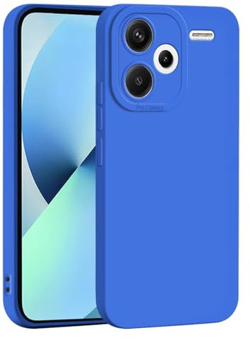 PanXCase Cover per Xiaomi Redmi Note 13 Pro Plus 5G / 13 Pro+ 5G - Custodia Silicone Sottile Morbida Leggera, Protezione Fotocamera Antiurto Antiscivolo Antigraffio Case (Blu)