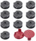 RUIITEN F016800351 Ersatzspulen für Bosch ART30-36LI, AdvancedGrassCut36, Art 24, Art 27, Art 30, ART24+, ART27+, ART30+ (10 Spulen + 2 Kappen)