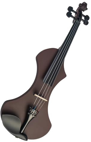 4/4 Arco per violino Strumento a corde Violino elettrico Violino a 4 corde Violino elettronico KIT elettrico Rosso scuro