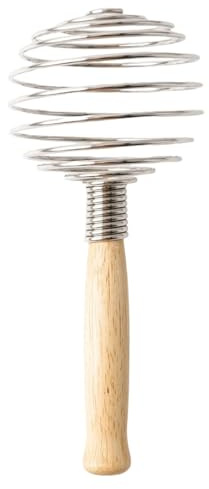 Drahtbesen Kochen, Handheld Küchenmixer, Edelstahl Schneebesen, Teigbesen Hand, Eierschlägel Schneebesen, Spiralbesen Griff, Handmixer mit Spiralbesen für Kochaufgaben
