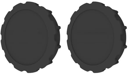 Linsenschutz Silikonhülle für DJI Osmo Action 5 Pro /4/3 Mini-Action-Kamera Objektivdeckel, 2er Set Objektivschutz Kappe Guard Kamera Cover Zubehör (Schwarz,ø4CM)
