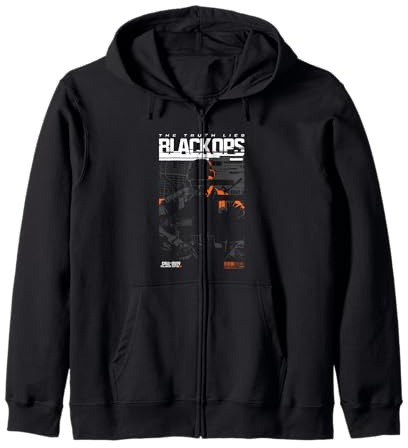 Call Of Duty The Truth Lies Black ops Silhouette Chest Logo Felpa con Cappuccio