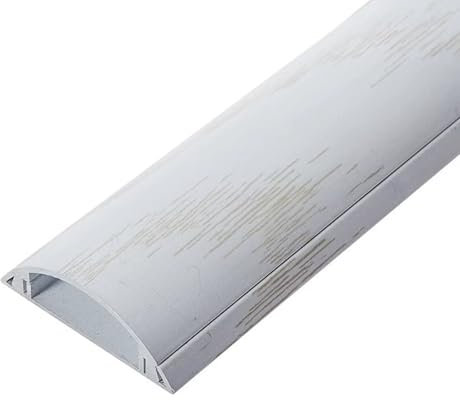 Floor Wall Cable Raceway cord covers management for wires,wire channels to hide wires,wire hiding strip,Wood Grain Wire Hider Management Kit,Ethernet Cable Cover,Cuttable Self Adhesive,100cm/39.4in.