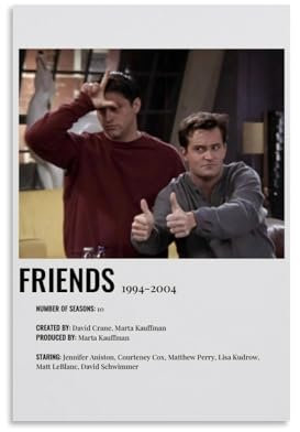 Friends Movie Poster Dekorative Malerei Leinwand Wandkunst Wohnzimmer Poster Schlafzimmer Malerei,Wandkunst Bilddruck Moderne Familienzimmer Dekor 12x18inch(30x45cm)