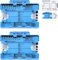 ECG 7 Step Ruler, ECG 7 Step Ruler for ECG/EKG Interpretation, ECG Ruler Plastic Ruler Measuring Tool, ECG Ruler Transparent, ECG Ruler Pocketcard, Easy-to-Carry ECG Ruler (2pcs (with box))
