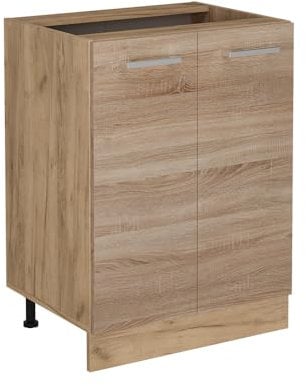 Vicco Küchenunterschrank R-Line, Küchenkommode, Sonoma, 60 cm ohne Arbeitsplatte