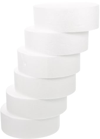 HAPINARY 6stücke Styropor Schaumstoff Zylinder Groß Geruchlos Langlebig Handbemaltes DIY Malspielzeug Für Junge Mädchen Kreativmaterial Für Basteln Blumenarrangements Und Kunstprojekte