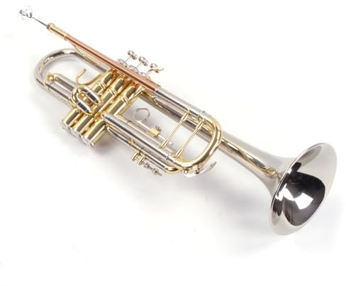Karl Glaser Bb Trompete 409 Neusilber Goldmessing Mundrohr Monelventil