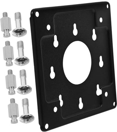STOBOK Computer Host Rack Mini Pc Mount Compact Metal Bracket for Mini Pc Monitors Security Back Mounting Plate Convenient Mounting