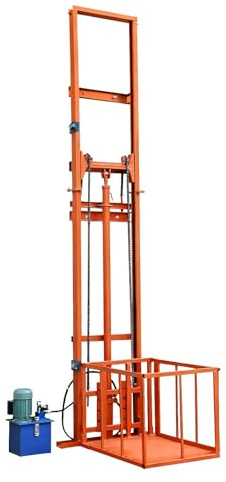 Elektrische Hebebühne mit 1 Tonne/2200 lbs Tragkraft, wandmontierter hydraulischer Aufzug, kleiner Haushalts- und Lastenaufzug – ideal for Fabriken, Logistik und Privathaushalte(6.5FT Lifting Height)