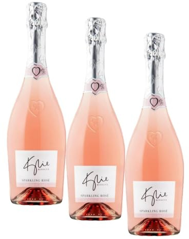 Kylie Minogue 0% Sparkling Rosé – The Signature No Alcohol Range, 75cl – A Vibrant Alcohol‑Free Rosé for Every Occasion (Pack of 3)