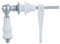 Taps2Traps Traditional Victorian Style White Ceramic Handle Toilet Cistern Flush Lever fits Ceramic Cisterns with 21mm Hole