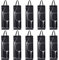 10 Flaschentüten Geschenktüten für Wein Prosecco und Champagner 40 x 12 x 9 cm silberne Gläser