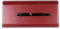 DELMON VARONE - Federschale aus Cambridge Top Grain Leder rot - Echtleder Stiftablage für Kugelschreiber und Füller - Elegante Stifteschale mit schwerer Metalleinlage für Schreibtisch und Büro