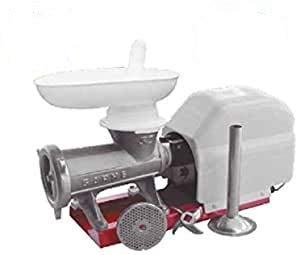 Garhe Picadora-embutidora eléctrica nº 32 de Boca Ancha sobre Base metálica gr10 60 RPM