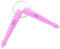 keepdrum Schlüsselanhänger Drumsticks Pink Flieder Geschenk für Schlagzeuger