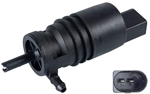 febi bilstein 109290 Waschwasserpumpe für Scheiben- und Scheinwerferreinigungsanlage, mit Dichtring, 1 Stück