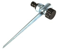 Homeriy 3 Pezzi Irrigatore da Giardino,Irrigazione Irrigatore Connettore con Base a Punta, Patio e Giardino Prato,Compatibile con 3 Tipi di Filettature Interni/Esterni (1/2, 3/4, 3/4)