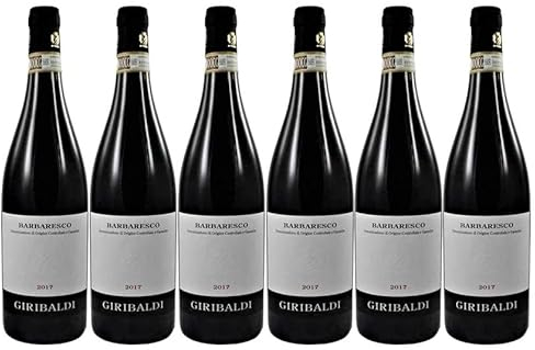 6 Flaschen Barbaresco DOCG 2017 von Mario Giribaldi (6x0,75l) im Sparpack, trockener Rotwein aus dem Piemont