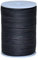 Cords Essentials Round Genuine Leather String Cord, Rope for Jewelry Making, Necklaces, Bracelets, Kumihimo Braiding, Wraps, Crafts and Hobby Projects (Matte Black, 2.0 MM)