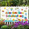 Bluelves Einschulung Girlande Banner Deko, Weiß, 180 cm x 115 cm, Schulanfang Deko für Kinder Mädchen Jungen