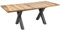 riess-ambiente.de Ausziehbarer Industrial Esstisch Montreal 160-210cm Eichenoptik ausziehbar mit X-Beinen Konferenztisch Tisch