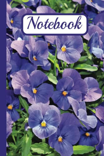 Notebook: Journal with Photography of the Small Blue Violas
