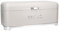 KitchenCraft Lovello Textured Large Bread Bin with Lid, Ventilated Design, 41.5 x 20 x 18cm – Latte Cream, Off-white