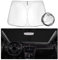 SHAOHAO Compatible con VW Golf MK7 7.5 Seat Leon MK3 Cupra 5F 2013-2019 Parasol Universal con Revestimiento de Plata Tejido Plegable, protección contra Rayos UV y Calor, Parabrisas