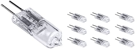 LICHT DISCOUNT 10er Set 12V 10W Halogen Leuchtmittel Stiftsockellampe G4 Leuchte Lampe warm weiß