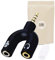 Adaptout Séparateur Micro - Casque pour Prise Mini Jack 3,5 TRRS vers 2 Prises l'une pour Le Micro l'autre pour Le Casque Audio